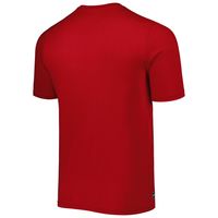 Men's New Era Red Tampa Bay Buccaneers Combine Authentic Training Huddle Up T-Shirt