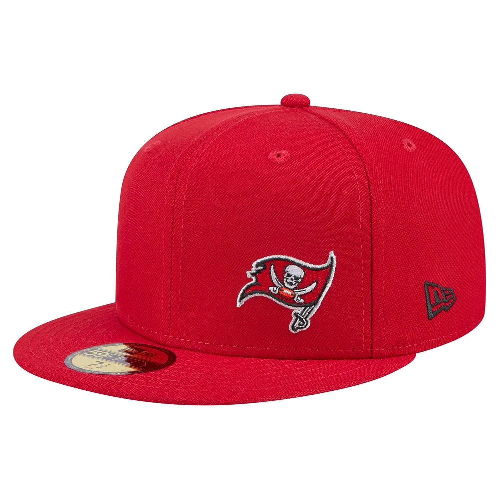 Casquette ajustée Flawless 59FIFTY pour homme New Era rouge Tampa Bay Buccaneers