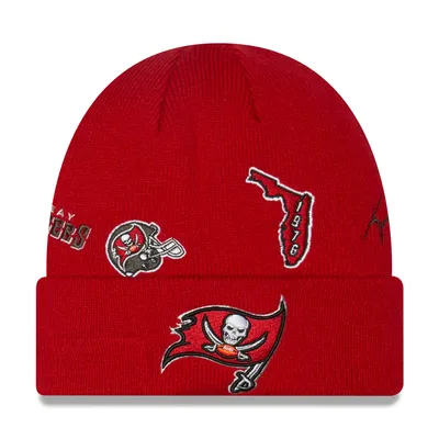 Tampa Bay Buccaneers New Era Identity Cuffed Knit Hat - Red
