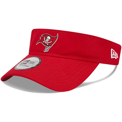 Men's New Era Red Tampa Bay Buccaneers Main Adjustable Visor