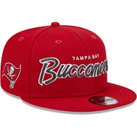 Casquette 9FIFTY Snapback pour homme Tampa Bay Buccaneers rouge New Era