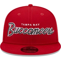Casquette 9FIFTY Snapback pour homme Tampa Bay Buccaneers rouge New Era