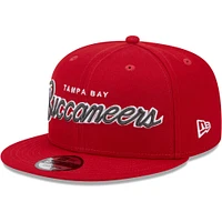 Casquette 9FIFTY Snapback pour homme Tampa Bay Buccaneers rouge New Era