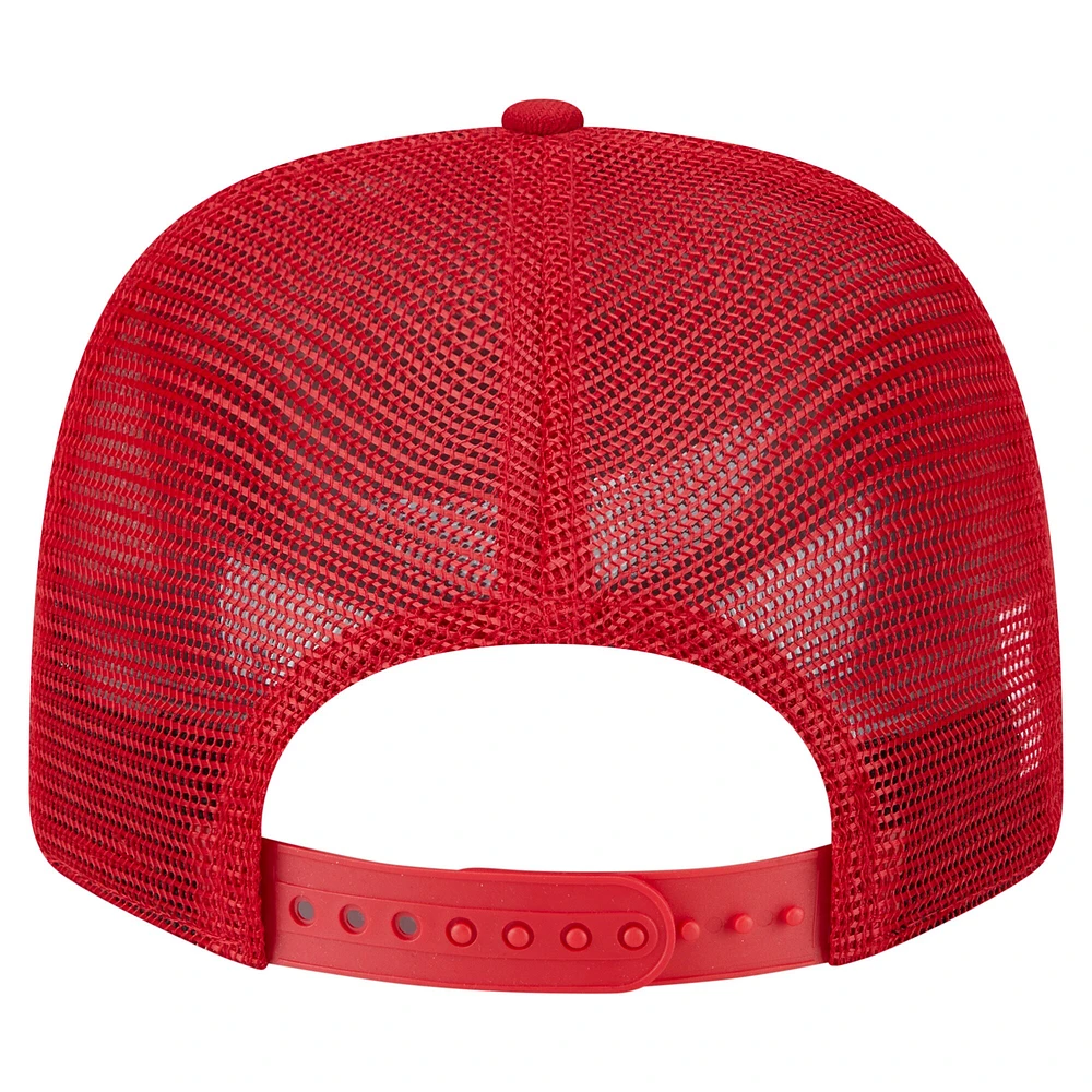 Casquette camionneur 9SEVENTY extensible à boutons-pression rouge des Buccaneers de Tampa Bay de New Era pour homme