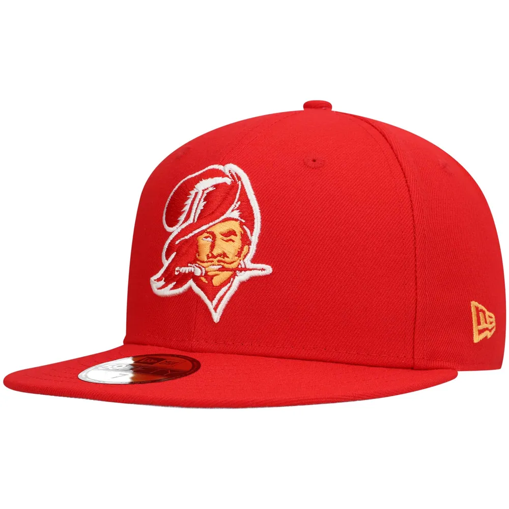 Men's New Era Orange Tampa Bay Buccaneers Omaha Throwback 59FIFTY Fitted Hat