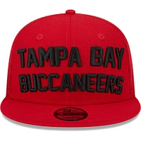 Casquette Snapback 9FIFTY Snapback Tampa Bay Buccaneers Stacked Trucker New Era pour hommes