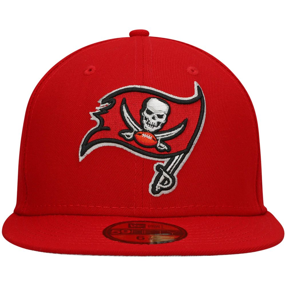 Men's New Era Red Tampa Bay Buccaneers Team Basic 59FIFTY Fitted Hat