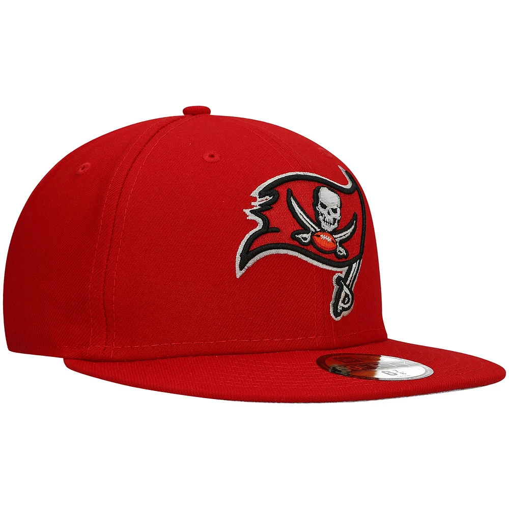 Casquette de base 59FIFTY ajustée l'équipe des Buccaneers Tampa Bay New Era pour homme, rouge