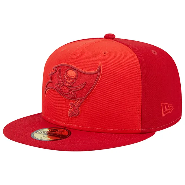 New Era Heather Red Tampa Bay Buccaneers Bucket Hat