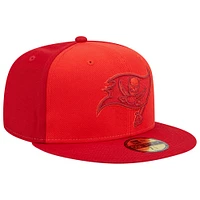 Casquette ajustée 59FIFTY Tri-Tone Tampa Bay Buccaneers New Era rouge pour homme