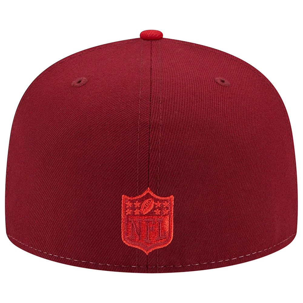 Casquette ajustée 59FIFTY Tri-Tone Tampa Bay Buccaneers New Era rouge pour homme