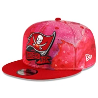 Men's New Era Scarlet Tampa Bay Buccaneers 2022 Sideline - 9FIFTY Ink Dye Snapback Hat