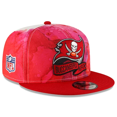 Men's New Era Scarlet Tampa Bay Buccaneers 2022 Sideline - 9FIFTY Ink Dye Snapback Hat
