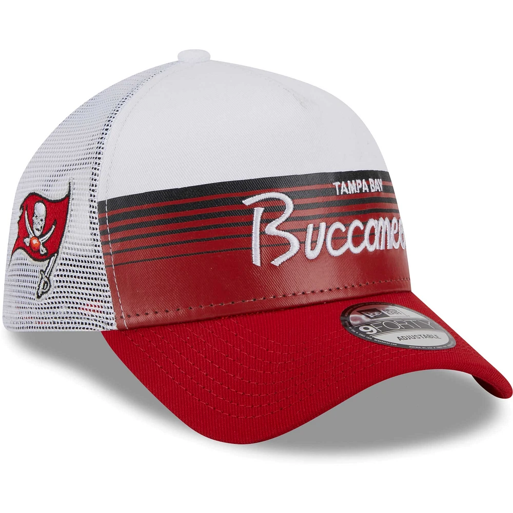 Men's New Era Scarlet Tampa Bay Buccaneers Horizon A-Frame 9FORTY Snapback Hat