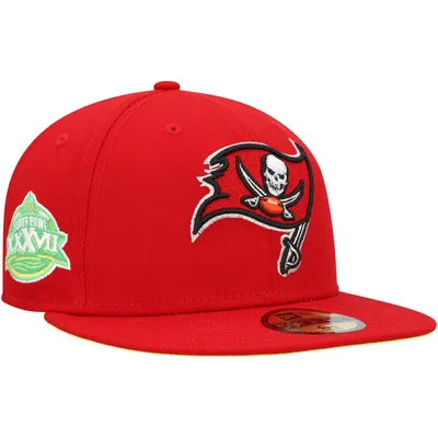 Tampa Bay Buccaneers New Era Super Bowl XXXVII Citrus Pop 59FIFTY Fitted Hat - Scarlet