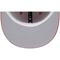 Casquette ajustée New Era Scarlet Tampa Bay Buccaneers Super Bowl XXXVII Main Patch 59FIFTY pour homme