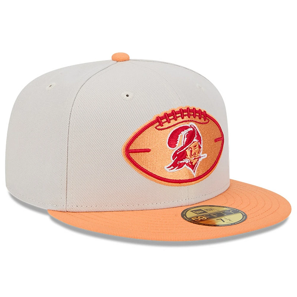 Casquette ajustée 59FIFTY historique Tampa Bay Buccaneers 2024 Sideline Historic New Era pour hommes