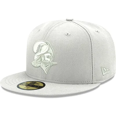 Tampa Bay Buccaneers New Era White on Throwback Logo 59FIFTY Fitted Hat