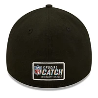 Men's New Era White/Black Tampa Bay Buccaneers 2022 NFL Crucial Catch 39THIRTY Coaches Flex Hat