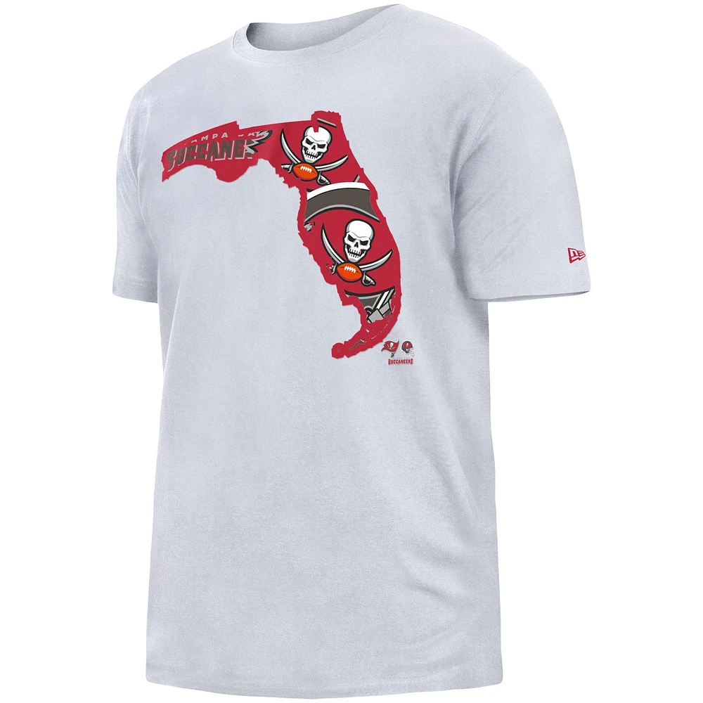 T-shirt New Era Tampa Bay Buccaneers Gameday State pour homme, blanc