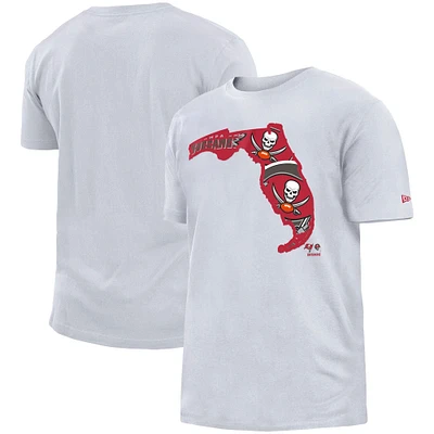 Men's New Era White Tampa Bay Buccaneers Gameday State T-Shirt