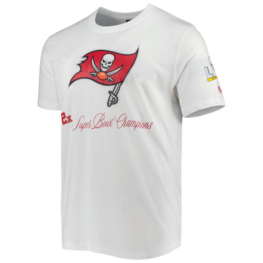 Men's New Era White Tampa Bay Buccaneers Historic Champs T-Shirt