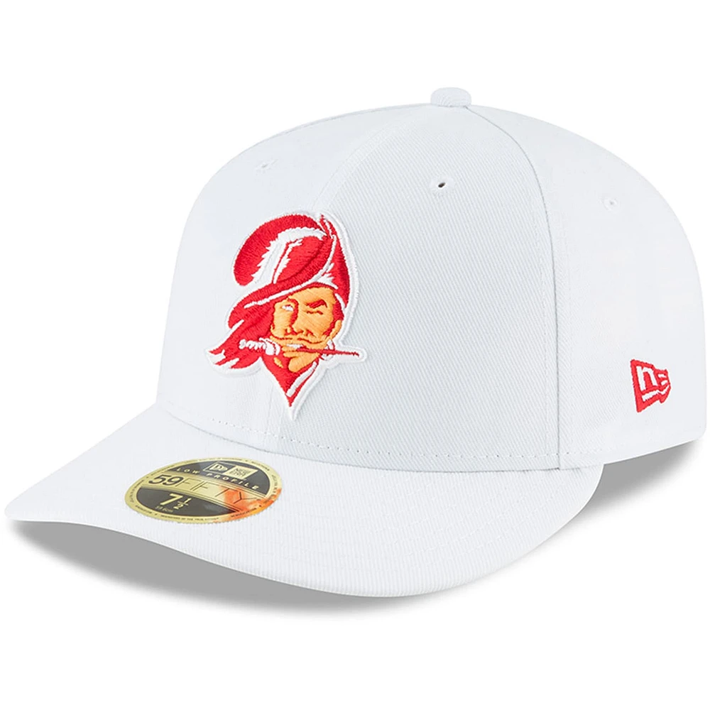 Casquette ajustée 59FIFTY pour homme Tampa Bay Buccaneers Omaha Low Profile New Era blanche