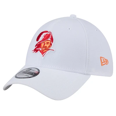Casquette New Era blanche 39THIRTY Flex des Buccaneers de Tampa Bay pour homme