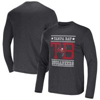 Men's NFL x Darius Rucker Collection by Fanatics Heathered Charcoal Tampa Bay Buccaneers Long Sleeve T-Shirt