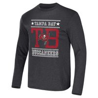 Men's NFL x Darius Rucker Collection by Fanatics Heathered Charcoal Tampa Bay Buccaneers Long Sleeve T-Shirt