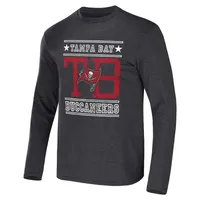 Collection NFL x Darius Rucker pour hommes par Fanatics T-shirt à manches longues anthracite chiné des Buccaneers de Tampa Bay