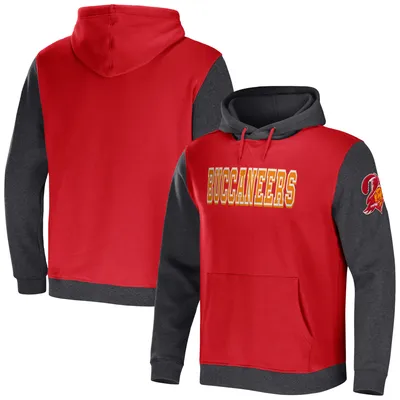 Collection NFL x Darius Rucker pour hommes par Fanatics Sweat à capuche color block Tampa Bay Buccaneers rouge/charbon