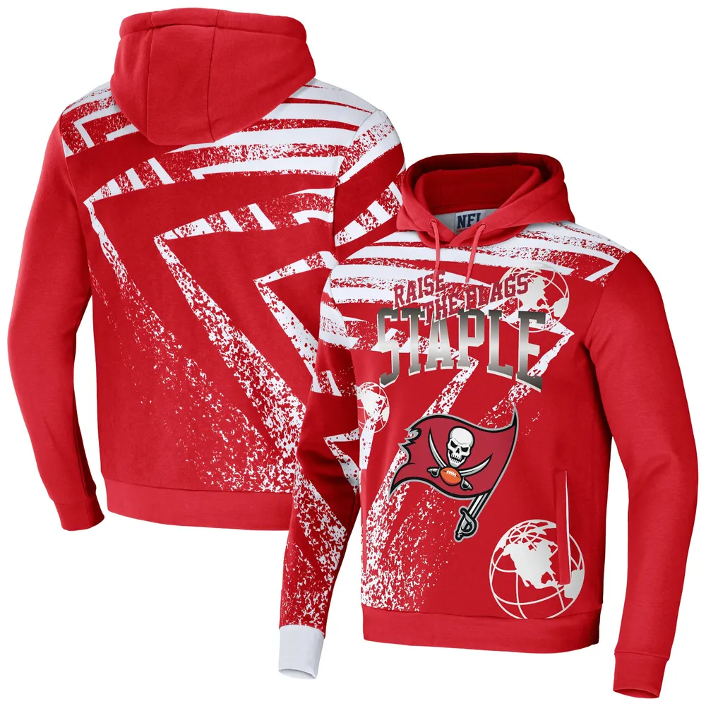 Lids Tampa Bay Buccaneers NFL x Staple All Over Print Pullover Hoodie - Red