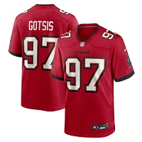 Men's Nike Adam Gotsis  Red Tampa Bay Buccaneers Team Game Jersey
