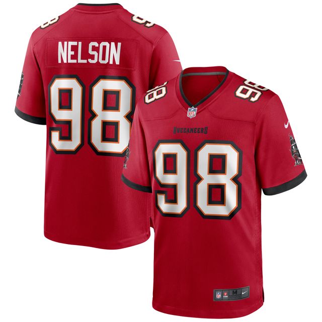 Maillot de match Nike Anthony Nelson pour hommes, rouge, Tampa Bay Buccaneers