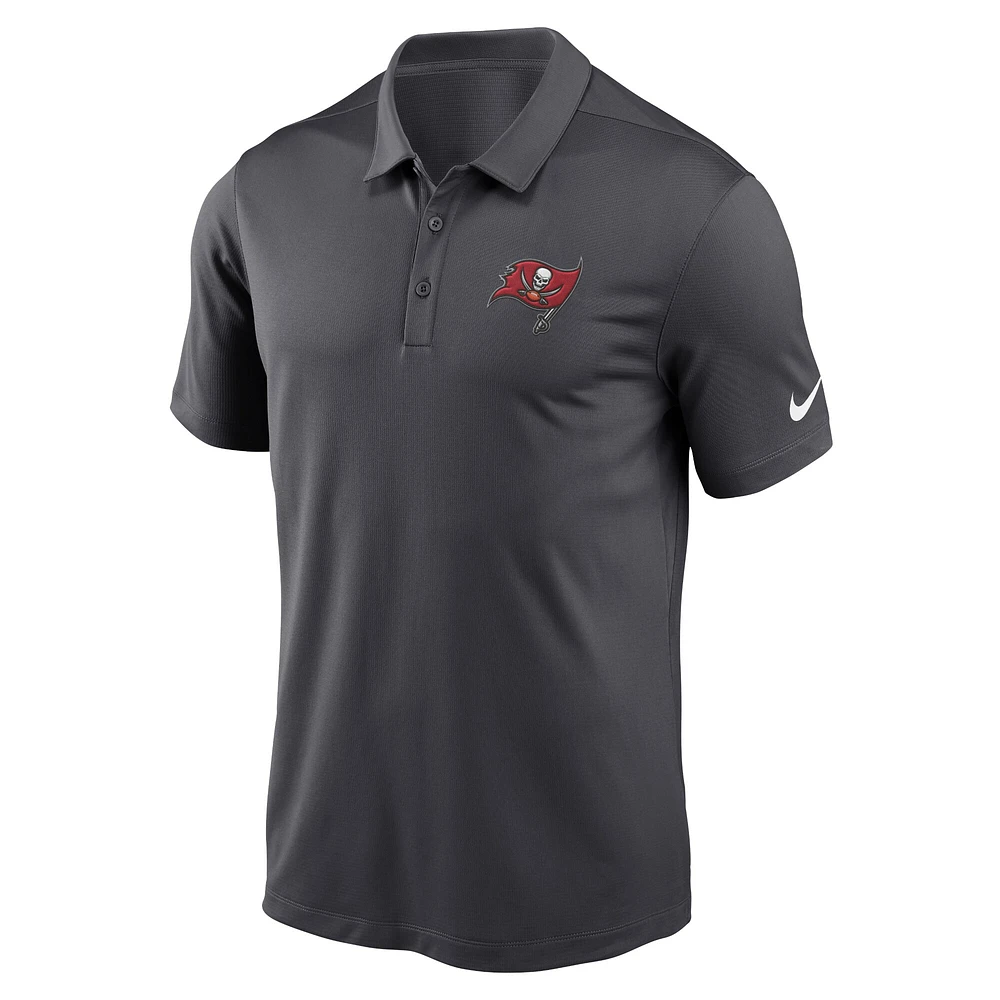 Polo de performance franchise Tampa Bay Buccaneers Nike anthracite pour hommes