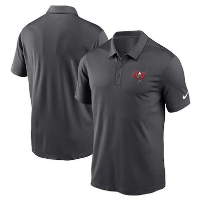 Polo de performance franchise Tampa Bay Buccaneers Nike anthracite pour hommes