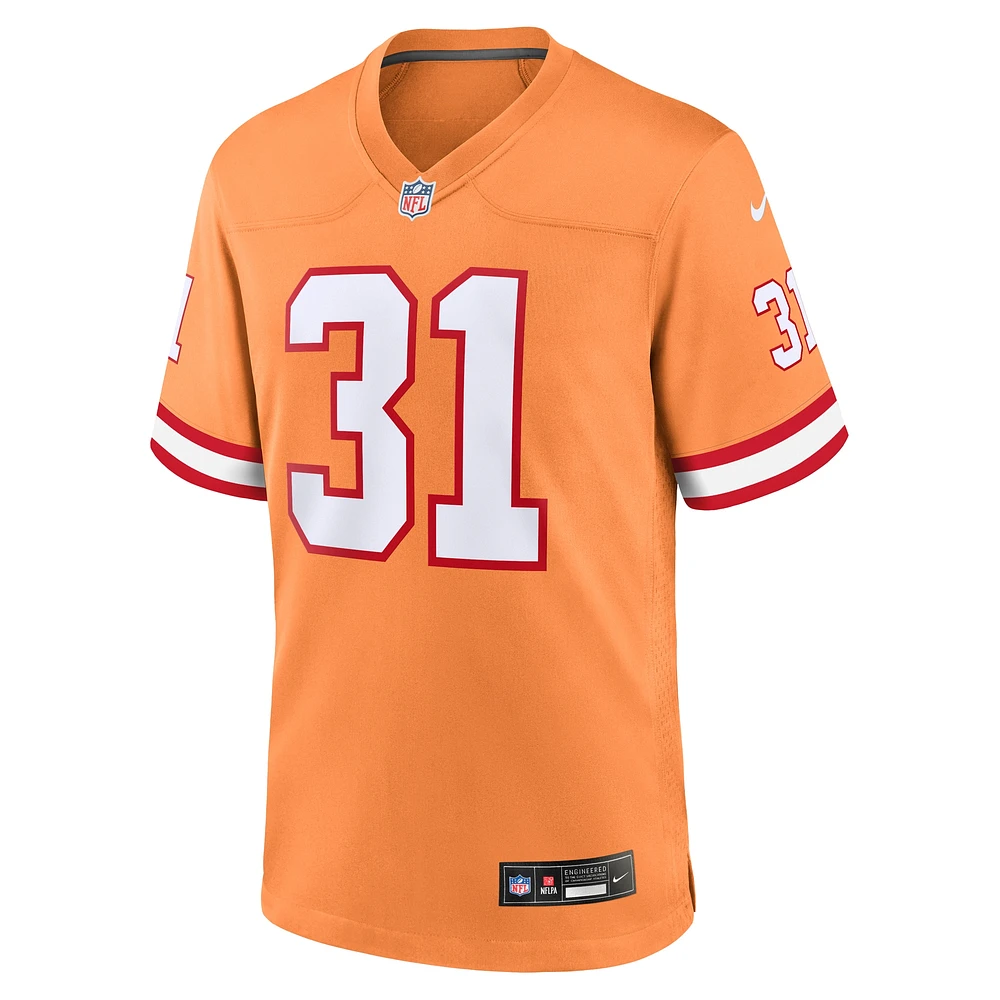 Maillot Nike Antoine Winfield Jr. pour homme, orange, Tampa Bay Buccaneers Throwback Game