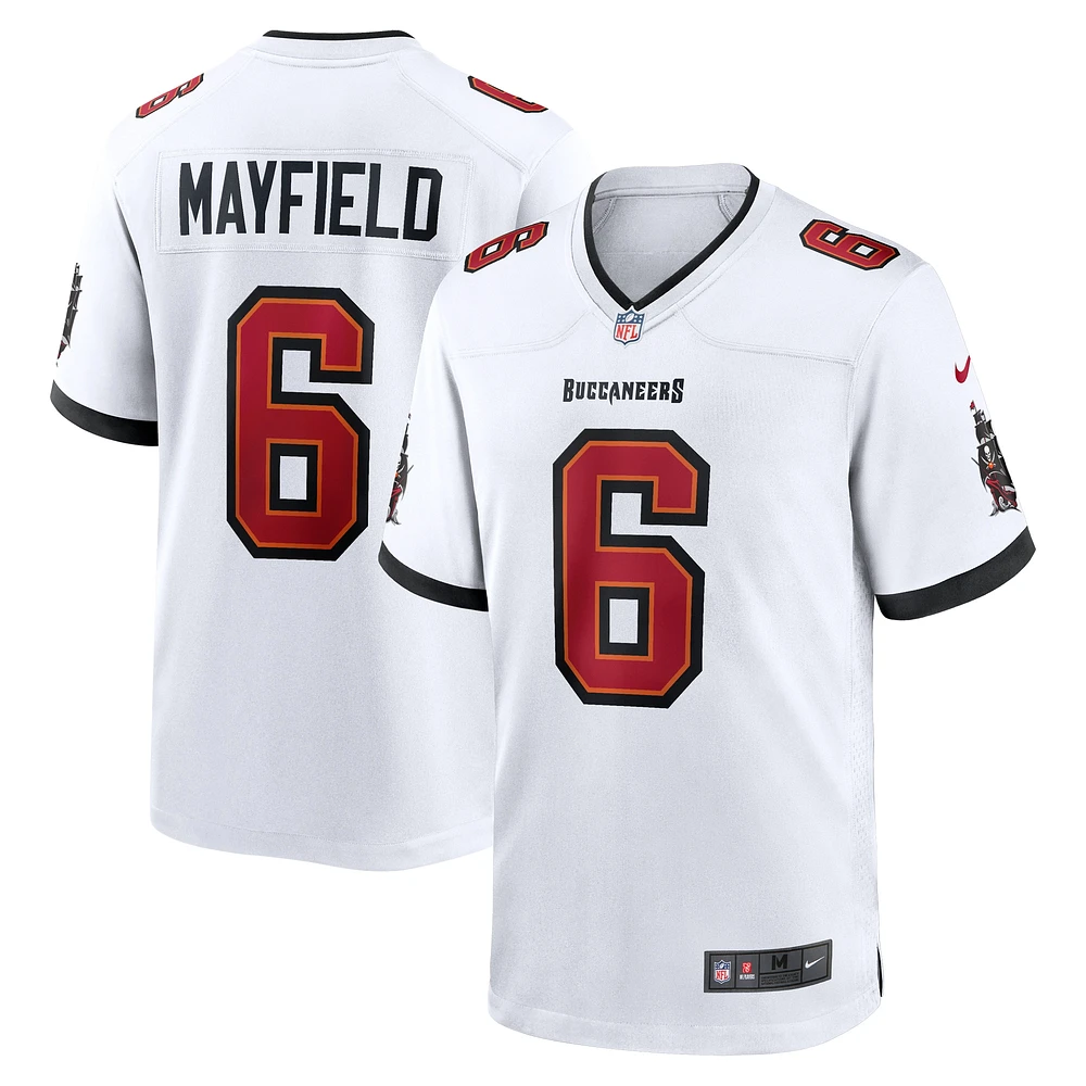 Maillot de match extérieur des Buccaneers Tampa Bay Nike Baker Mayfield pour homme Blanc