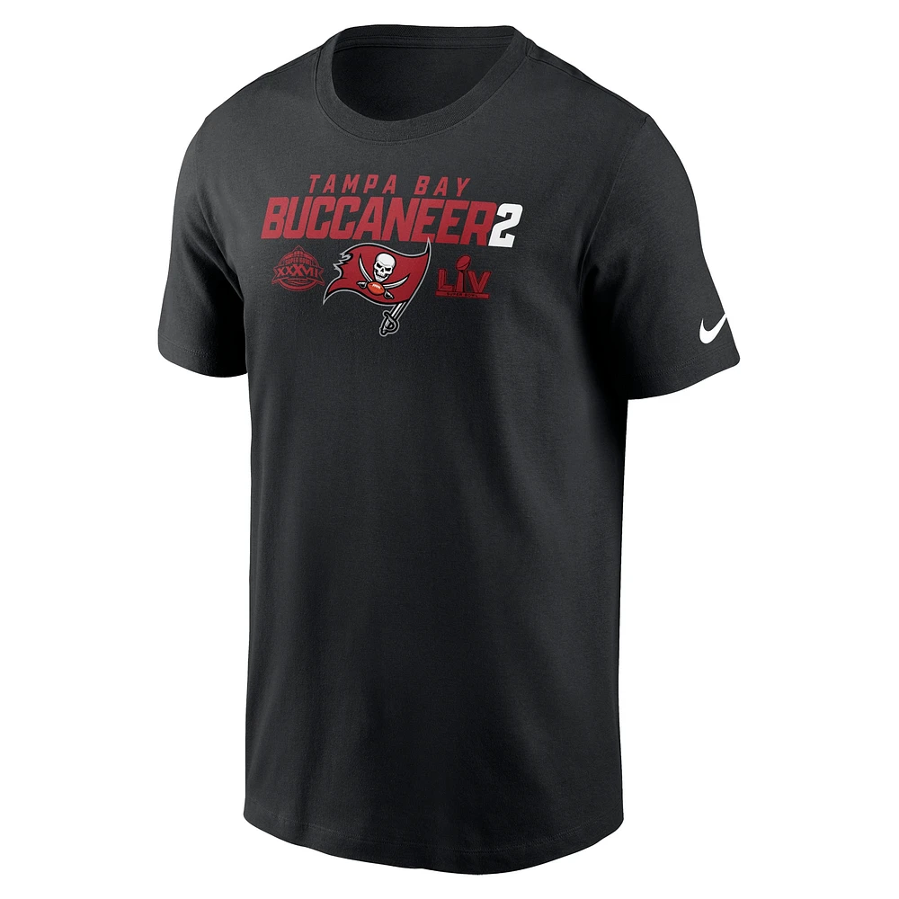 T-shirt essentiel local Nike noir des Buccaneers de Tampa Bay pour hommes