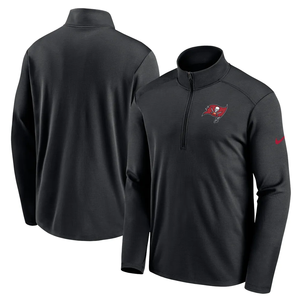 Haut à quart de zip Pacer Performance des Buccaneers Tampa Bay Nike pour homme, noir