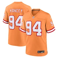 Men's Nike Calijah Kancey Orange Tampa Bay Buccaneers Alternate Team Game Jersey