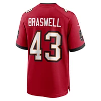 Maillot de match Nike Chris Braswell rouge des Buccaneers Tampa Bay pour homme