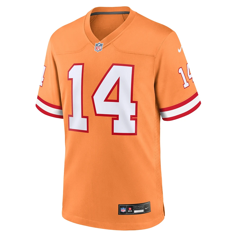 Maillot de match Nike Chris Godwin pour hommes, orange, Tampa Bay Buccaneers Throwback Game