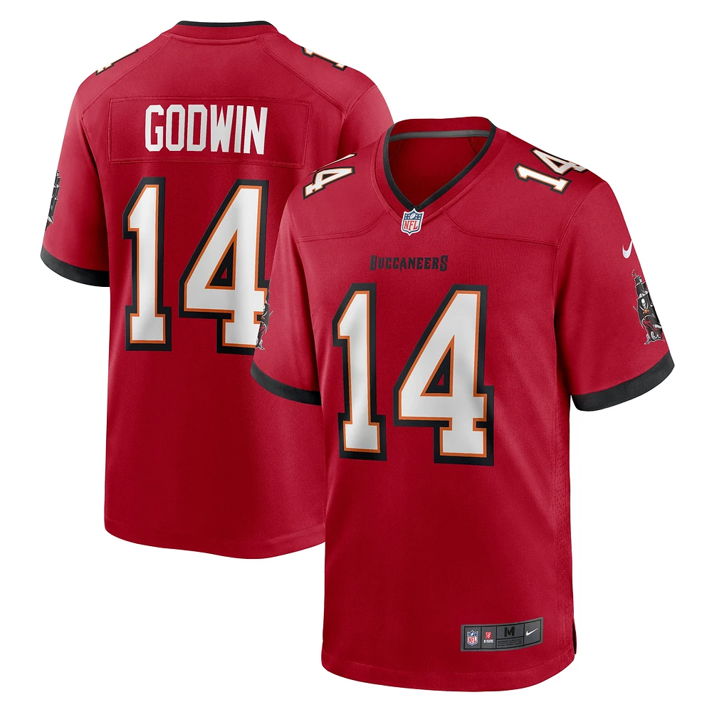 Maillot de match Nike Chris Godwin rouge des Buccaneers Tampa Bay pour homme