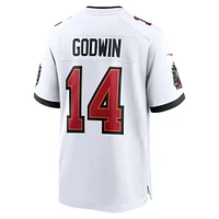 Maillot de match blanc Nike Chris Godwin des Buccaneers Tampa Bay pour hommes