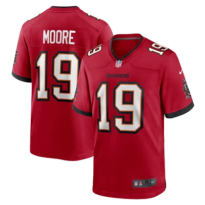 Maillot de match Nike David Moore des Tampa Bay Buccaneers pour homme, rouge