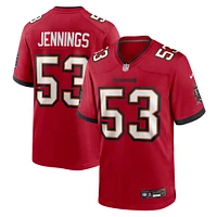 Maillot Nike Deion Jennings rouge pour homme, équipe des Tampa Bay Buccaneers