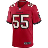 Men's Nike Derrick Brooks Red Tampa Bay Buccaneers Game Retired Player Jersey