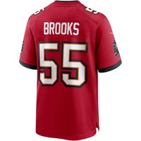 Men's Nike Derrick Brooks Red Tampa Bay Buccaneers Game Retired Player Jersey